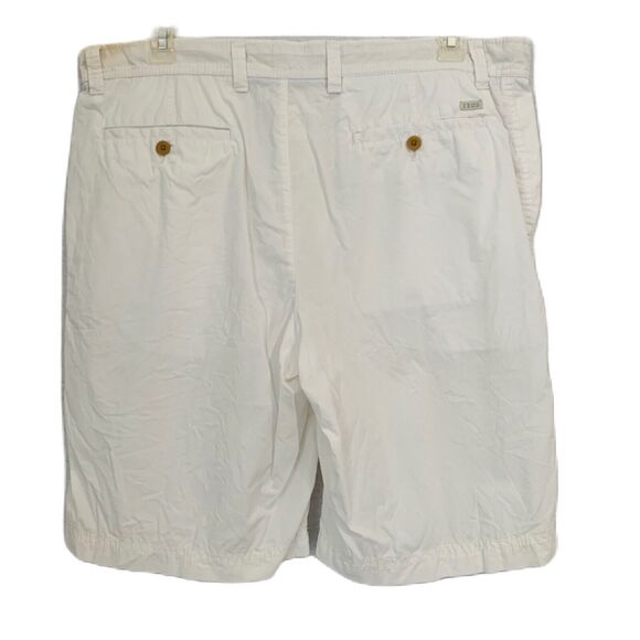 Izod Saltwater Shorts Men 38 Ivory 10" inseam Cotton Pocket Preppy Comfy Outdoor - Picture 2 of 13